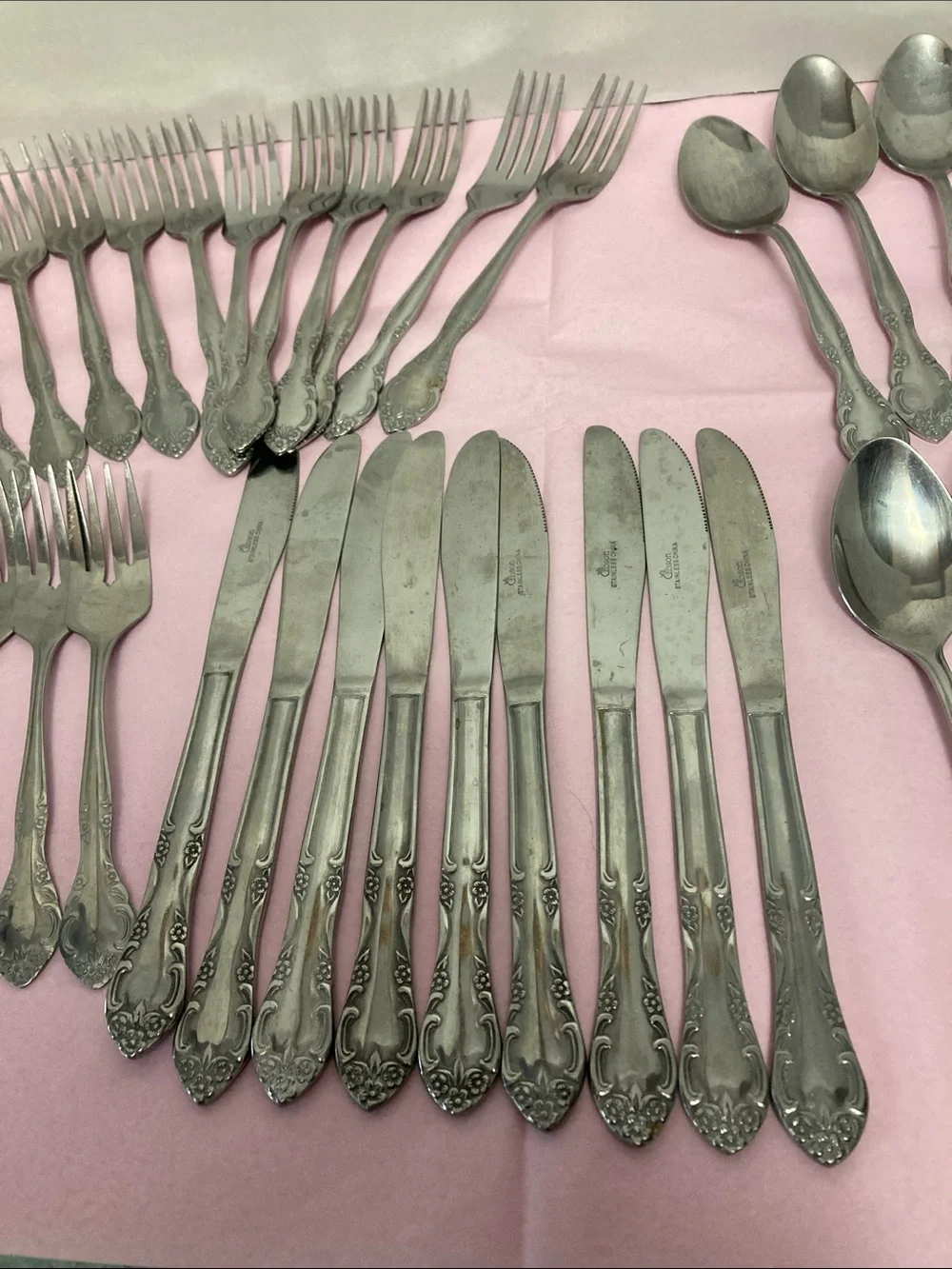 Gibson stainless flatware 44 pieces replacement